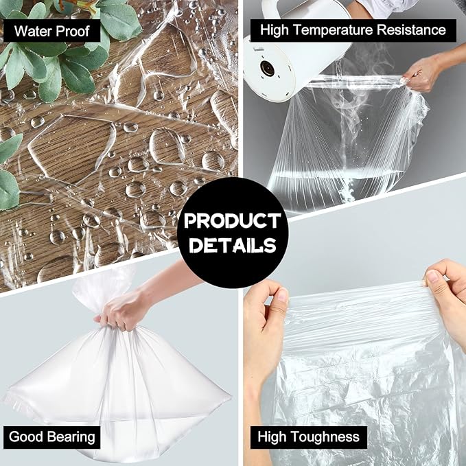 100 Pcs Disposable Foot Tub Liner Portable Bath Bags Plastic Pedicure Spa Bags - Image 3