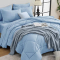 HEVUMYI Light Blue King Comforter Set by HEVUMYI