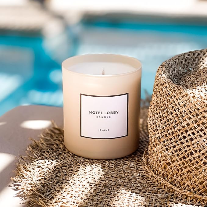 Hotel Lobby Island Candle – Luxury Hand-Poured 9.75oz 100% Soy Wax - Image 2