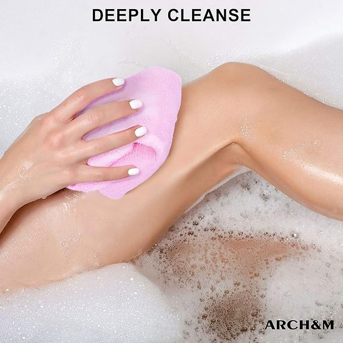 ARCH&M Exfoliating Washcloth, Japanese Bath Towel, Korean Exfoliation Scrub - Image 4