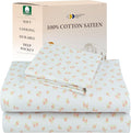 California Design Den Floral Sheet Set Twin XL, 100% Cotton Sheets, Soft Sateen by CaliforniaDesignDen