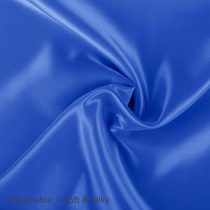 BLISSFORD Royal Blue Satin Pillowcase - Image 8
