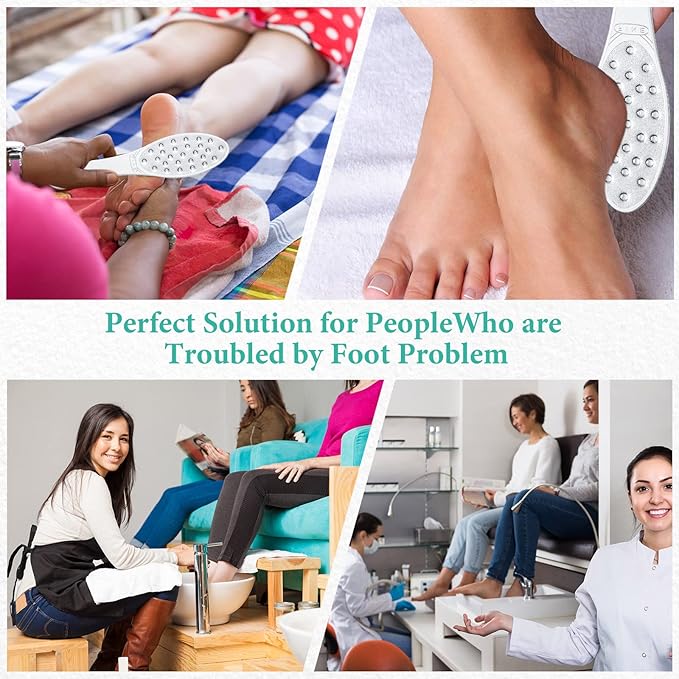 4 Pcs Stainless Steel Foot File Callus Remover Double Sided Metal Foot Rasp - Image 7