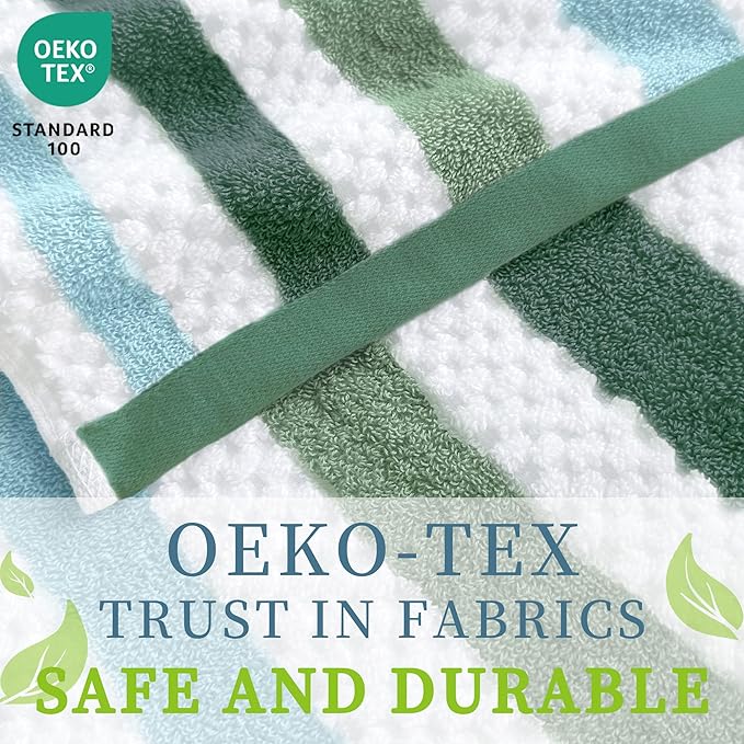 Green and White Towels - Image 6
