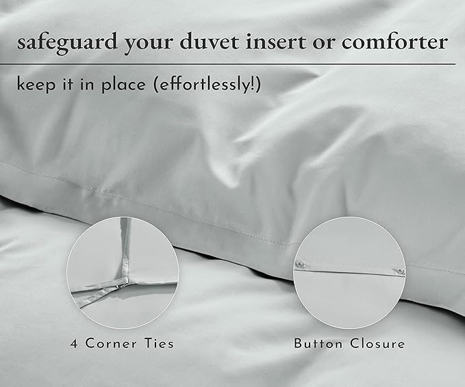 California Design Den 400 Thread Count Duvet Cover Oversized King Only - Image 5