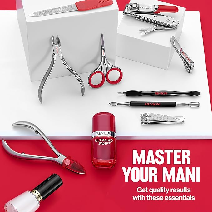 Revlon Expert Dual-Ended Nail Groomer, Stainless Steel Manicure Tool, Clean - Image 6