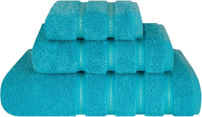 American Soft Linen Premium 3 Piece Towel Set, 1 Bath Towel 1 Hand Towel 1 by AmericanSoftLinen