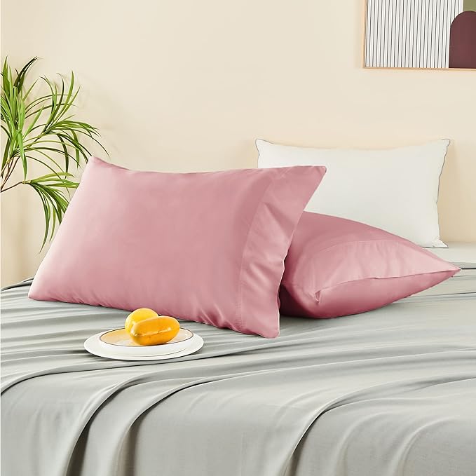 BEDELITE Pillow Cases Queen Size Set of 2, Rayon Derived from Bamboo, Cooling - Image 7