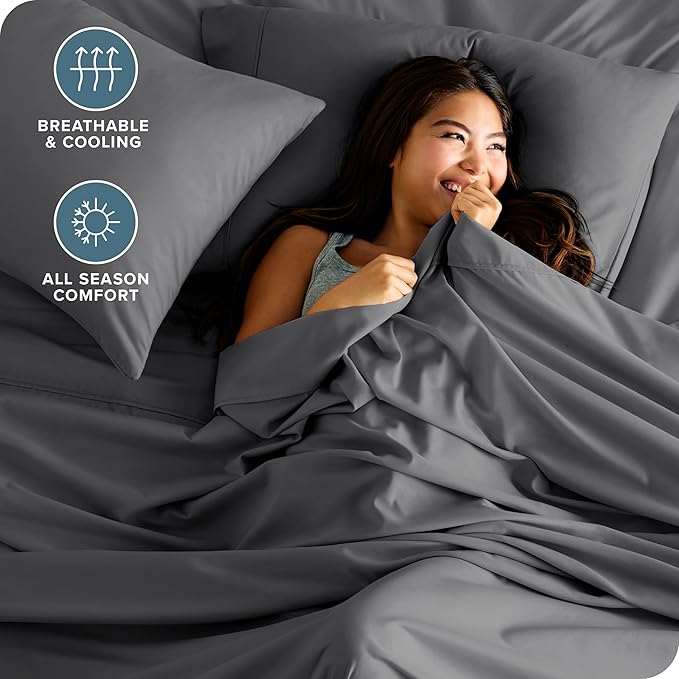 Bare Home Short Queen Sheet Set - Image 3
