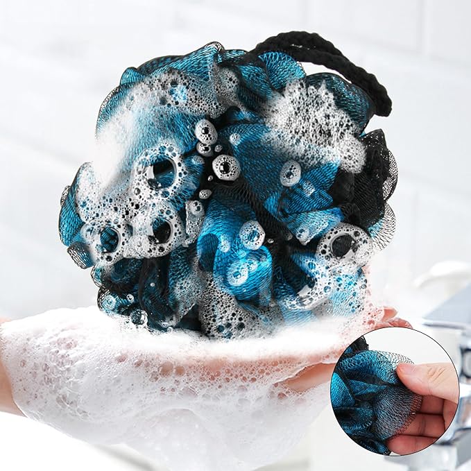 Chuya 4 Pack Shower Loofahs Sponges 70g Large, Bath Sponge Loofah Body Scrubber - Image 3