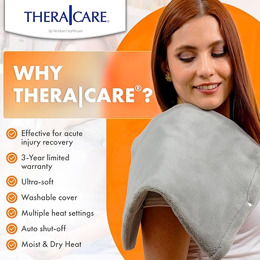 TheraCare Digital 12” x 15” Heating Pad | Moist & Dry Heat | Wide Range - Image 5