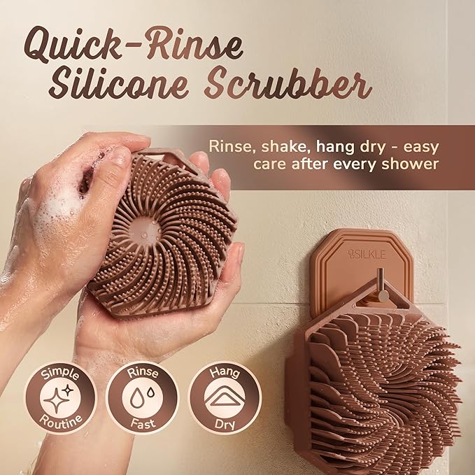 SILKLE Silicone Body Scrubber – Gentle Exfoliating Shower Scrubber - Image 6