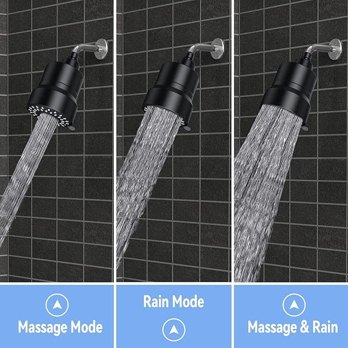 Filtered Shower Head, 3 Modes High Pressure Shower Head - Image 5