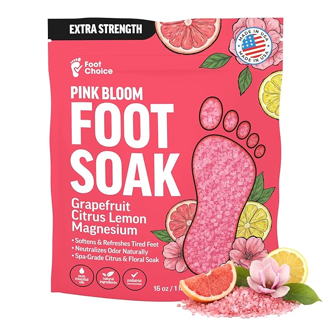 Pink Bloom Foot Soak with Pink Himalayan Salt & Grapefruit by Unknown