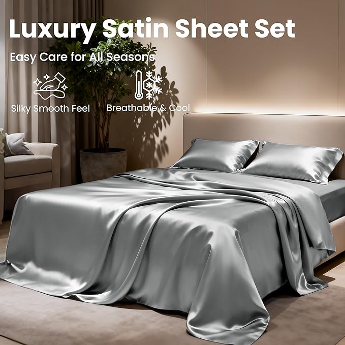 Love's cabin Satin Queen Sheets Set - Image 8