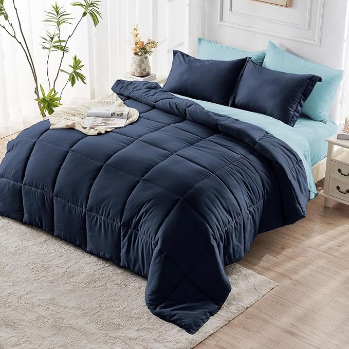 JOLLYVOGUE Twin Comforter Set, Ultra-Soft Bed in a Bag Twin Size 5 Pieces - Image 9