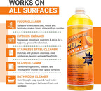 All Purpose Cleaner Concentrate - Advanage 20X The Wonder Cleaner Citrus for All Surfaces Around Bathroom, Kitchen, Oil and Grease | Multi Purpose Cleaner for Household Cleaning Solution | 32 Fl Oz