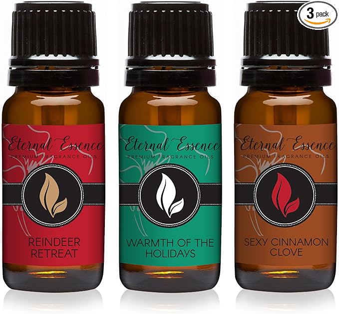 Trio - Reindeer Retreat, Warmth of The Holidays & Sexy Cinnamon Clove - Premium by EternalEssenceOils