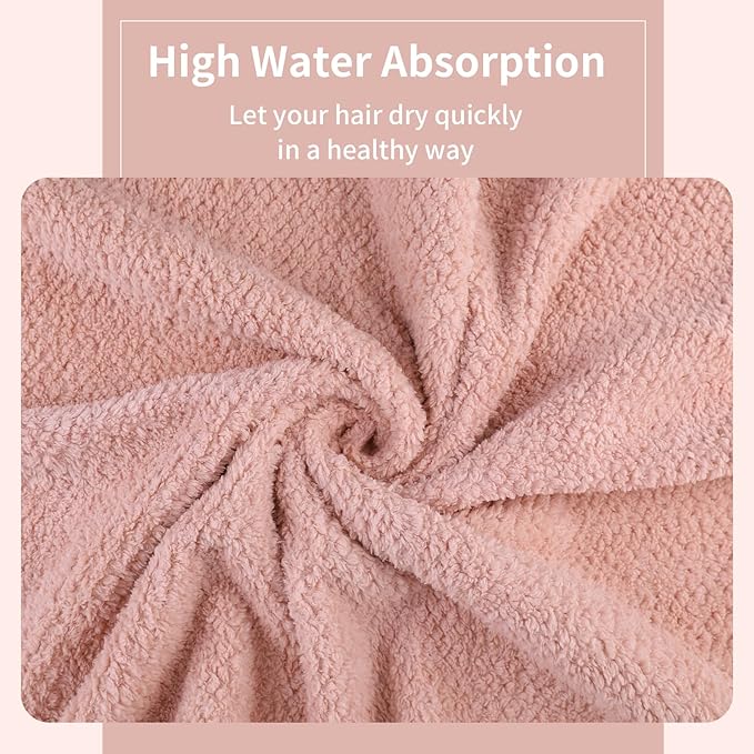 Microfiber Hair Towel Quick Dry Hair Towel Hair Drying Towels Suitable - Image 3