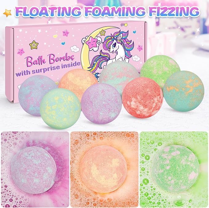 Unicorn Bath Bombs for Kids Girls - Image 4