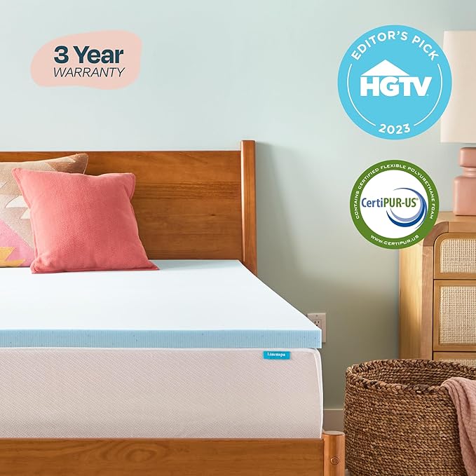 Linenspa Memory Foam Mattress Topper, Twin XL Size - Image 5