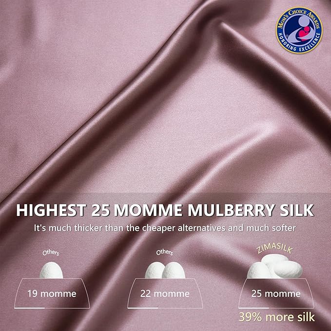 ZIMASILK 25 Momme 100% Pure Mulberry Silk Pillowcase - Image 3