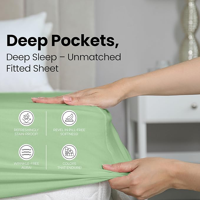 Utopia Bedding Queen Fitted Sheet - Image 3
