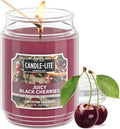 Candle-lite Scented Candles, Juicy Black Cherries, 18 oz Jar, Proudly Poured in by Candle-liteCompany
