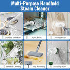 FEPPO Steam Mop & Handheld Steam Cleaner for Home and Floor Cleaning, 15s Heat-Up, 230°F Powerful Steamer with 10-in-1 Multi-Purpose Attachments for Floors, Hardwood,Tiles,Grout,Windows,Kitchen,Bath