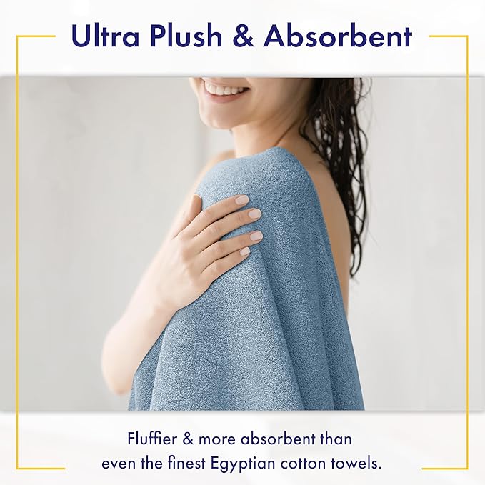 Alusa Home Ultra Soft & Plush Viscose from Bamboo Bath Towels - Image 3