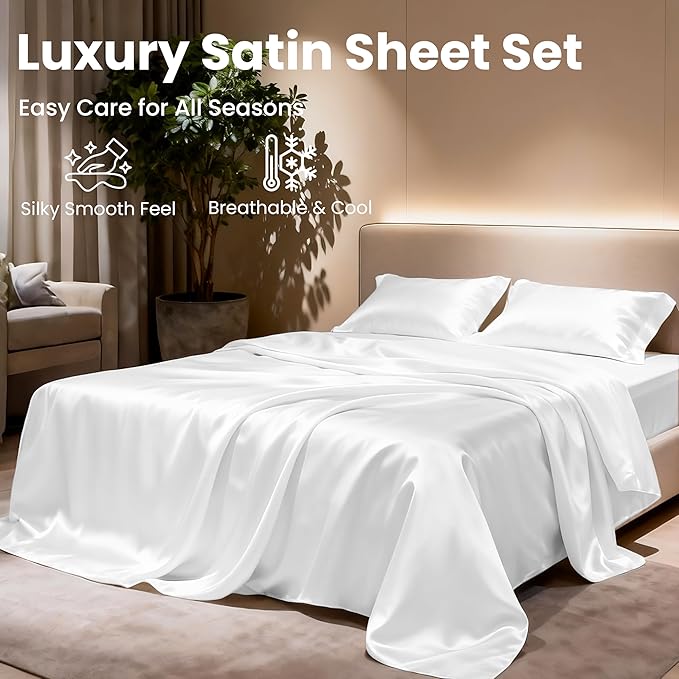 Love's cabin Satin Queen Sheets Set - Image 8