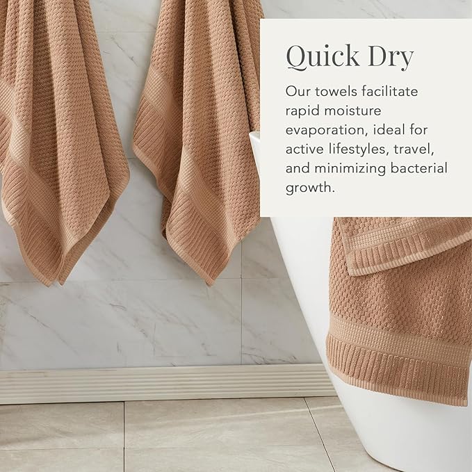 NY Loft 100% Cotton 2 Pack Bath Sheet Towel Set | Extra Large Oversize Bath - Image 2
