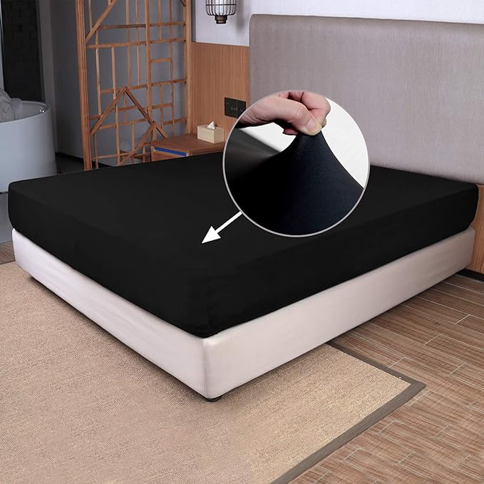 Soft Stretch Twin Fitted Sheet Only by NYHOME