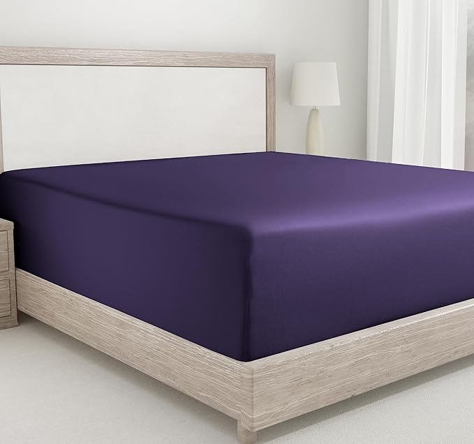 California Design Den Queen Size Fitted Sheet Cotton, Deep Pocket Soft 400 by CaliforniaDesignDen