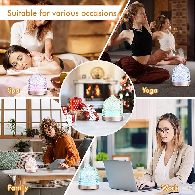 200ml Glass Reservoir Essential Oil Diffuser - Image 6