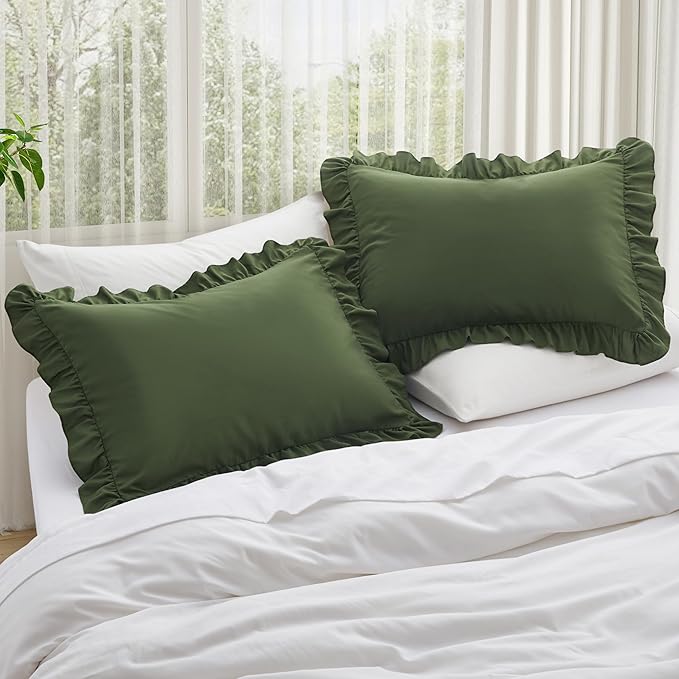 KKJIAF Ruffle Body Pillow Cases Set of 1, Ruffled Pillow Covers - Image 4