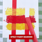 Bligo 10 Pack Red Painters Tape 1 Inch x 55 Yards, Medium Adhesive Masking Tape Bulk (550 Total Yards), Residue-Free for Painting, DIY Crafting, Indoor & Outdoor Use