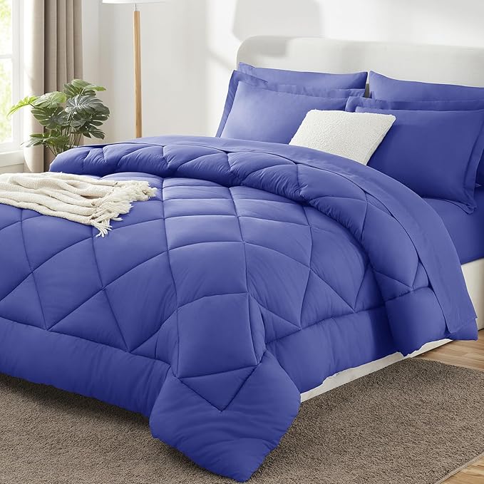 CozyLux King Size Comforter Set Very Peri by CozyLux