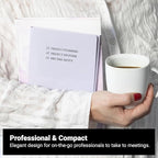 Meeting Notebook for Work & Project Planner Kit for Men and Women – 90 Large Sticky Notes for Work Organization, Project Management, Business Professionals & Work Planners