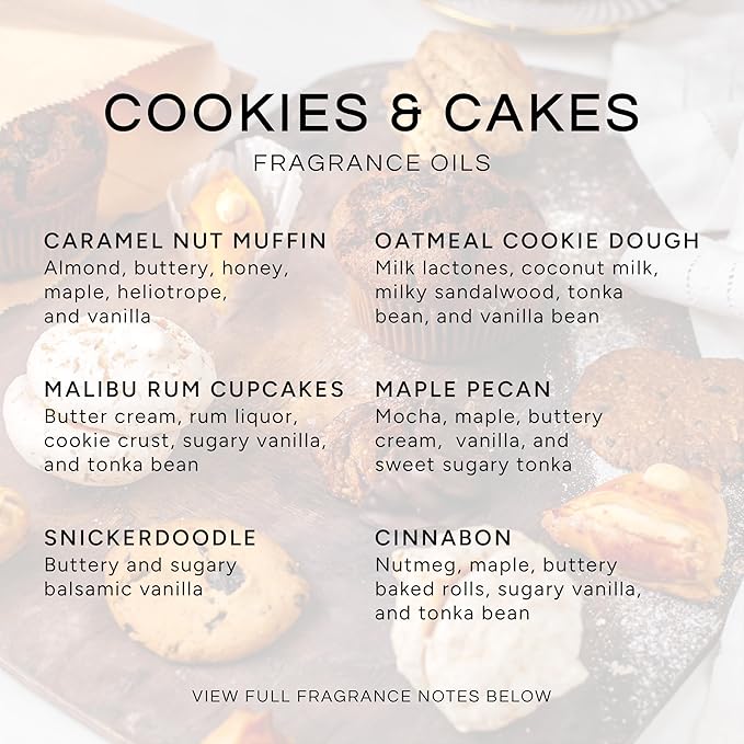 Eternal Essence Oils Cookies & Cakes Set of 6 Premium Fragrance Oils - Image 2