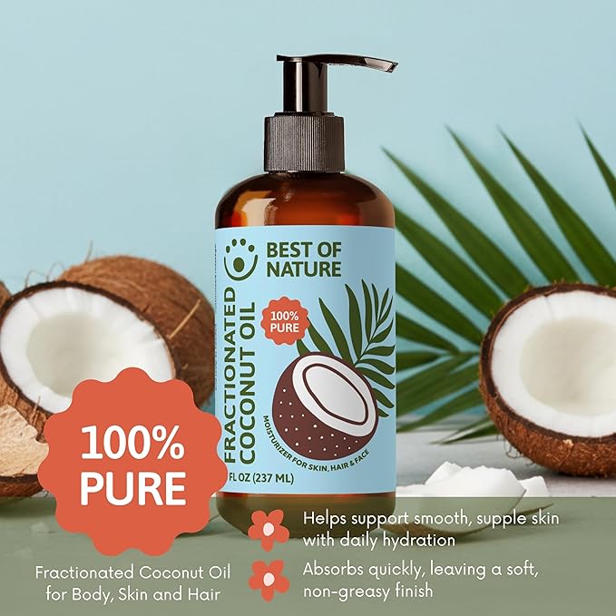 Best of Nature 100% Pure Fractionated Coconut Oil - Image 3