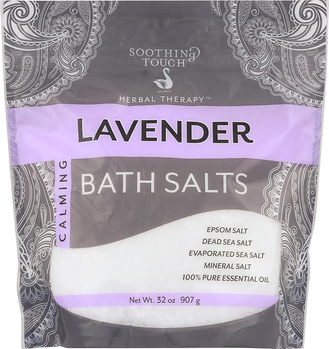 Soothing Touch Lavender Bath Salts Pouch, 32 oz by Soothing+Touch