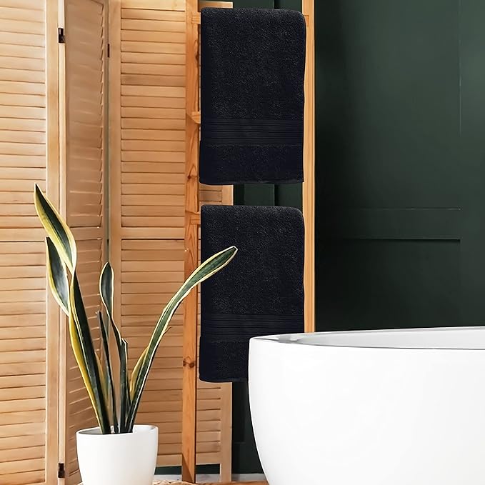 BOUTIQUO 100% Cotton 2 Pack Bath Towel Set 28x55 inches, Eco-Friendly Large - Image 4