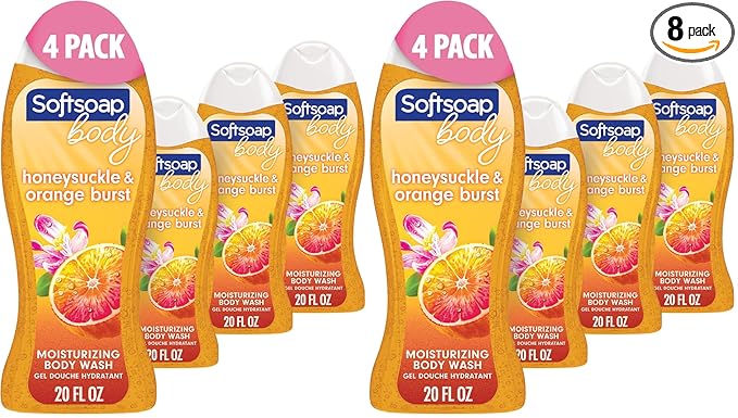 Softsoap Body Wash, Honeysuckle & Orange Burst Body Wash, 20 Ounce by Home