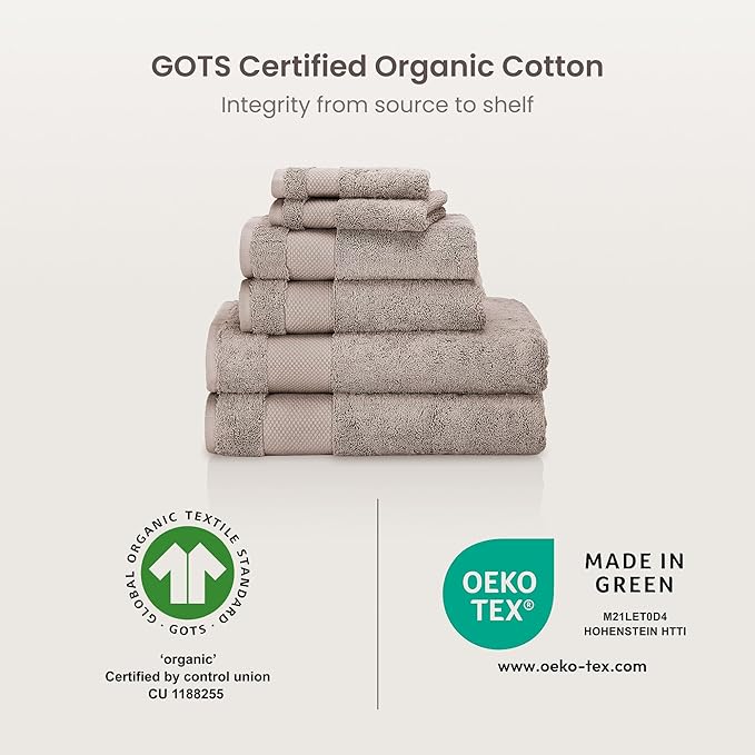BIOWEAVES 100% Organic Cotton 700 GSM Plush Washcloths 13" x 13" GOTS Certified - Image 7