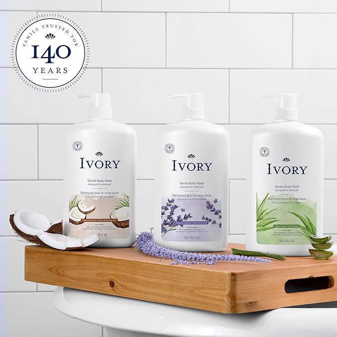 Ivory Body Wash, Designed for the Whole Family, Gentle Formula, Free of Dyes - Image 6