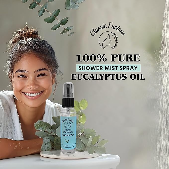 100% Pure Eucalyptus Oil Shower Spray – 2oz Natural Mist - Image 4