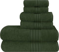 BOUTIQUO 6 Pack Cotton Towel Set, Contains 2 Bath Towels 28x55 inch, 2 Hand by BOUTIQUO
