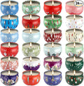 24 Packs Christmas Scented Candles Gift- Aromatherapy Candle-2.5oz Soy Wax-Long by ECLHTLNY