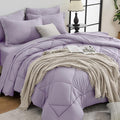 HEVUMYI Light Purple California King Comforter Set by HEVUMYI